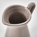 SOCKERÄRT Vase/jug, dark grey-beige, 22 cm