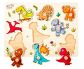 Smily Play Wooden Puzzle Dinosaurs 18m+