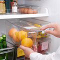 KLIPPKAKTUS Storage box for fridge, transparent, 32x10x15 cm