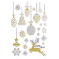 Christmas Stickers Glitter Reindeer