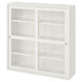 HAVSTA Glass-door cabinet, white, 121x123x35 cm