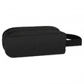 Pencil Case with 2 Zippers, black