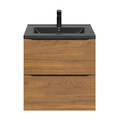 Goodhome Wall-mounted Basin Cabinet Imandra 60 cm, walnut