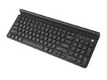 Natec Wireless Keyboard Felimare US Bluetooth 2.4GHz Slim with Phone/Tablet Holder, black