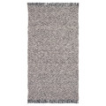 RÖRKÄR Rug, flatwoven, black/natural, 80x150 cm