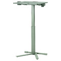 MITTZON Laptop table with castors, green, 66x50 cm