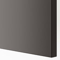 FORSAND Door with hinges, dark grey, 50x195 cm