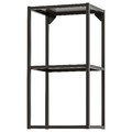 ENHET Wall fr w shelves, anthracite, 40x30x75 cm