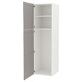 ENHET High cb with 2 doors, white/grey frame, 60x62x210 cm