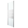 GoodHome Shower Panel Beloya 80 cm, chrome/mirror glass