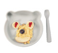 Bo Jungle B-Suction Plate Bear Grey