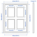 RÖDALM Frame for 4 picture, white, 40x50 cm