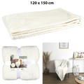 Blanket Honeycomb 120x150cm, off-white