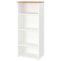 SKRUVBY Bookcase, white, 60x140 cm