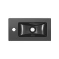 GoodHome Wash-basin Nira 23 x 44 cm, black