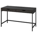 ALEX Desk, black-brown, 132x58 cm