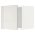 METOD Top cabinet, white/Ringhult light grey, 40x40 cm