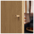 PAX / STORKLINTA Wardrobe combination, white/oak effect, 100x60x236 cm