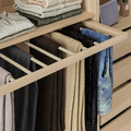 KOMPLEMENT Pull-out trouser hanger, white stained oak effect, 100x58 cm