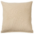 SANDTRAV Cushion, yellow-beige/white, 45x45 cm