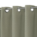 GoodHome Curtain Jacquard 140 x 260 cm, tea