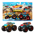 Hot Wheels Monster Trucks Vehicle 2-pack 1:64 FYJ64, 1pc, assorted colours, 3+