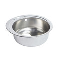 Steel Kitchen Sink Quimby 1 Bowl, polished