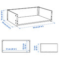 BESTÅ Drawer frame, white, 60x15x40 cm