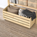 IVAR Shelving unit with storage box, pine, 89x30x124 cm