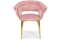 Designer Glamour Chair IRIS LUX, powder pink