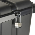 Plastic Storage Box with Lid & Castors Form Skyda 135 l, outdoor, black