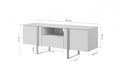 TV Cabinet Verica 150 cm, charcoal/black legs