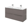 Wall-mounted Basin Cabinet GoodHome Imandra 120cm, grey