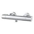 GoodHome Shower Mixer Tap Thermostatic Cavally, silver