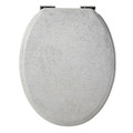 GoodHome Soft-close Toilet Seat Pilica MDF, concrete-effect