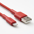 LILLHULT USB-A to lightning, red, 1.5 m