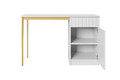 Desk Nicole 120 cm, matt white, gold legs