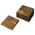 RUNNEN Floor decking, outdoor, acacia, 0.81 m², 9 pack