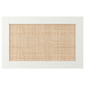 STUDSVIKEN Door/drawer front, white/woven poplar, 60x38 cm