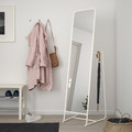 KNAPPER Standing mirror, white, 48x160 cm