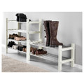 TJUSIG Shoe rack, white, 79 cm