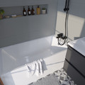 GoodHome Acrylic Bathtub Teesta 150x70 cm, white