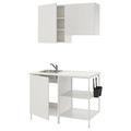 ENHET Kitchen, white, 123x63.5x222 cm