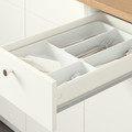 KNOXHULT Corner kitchen, white, 183x122x91 cm