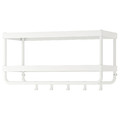 MACKAPÄR Hat and coat rack, white, 78 cm