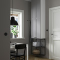 ENHET Storage combination, anthracite/grey frame, 60x32x255 cm