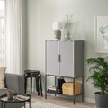 TULLSTORP Cabinet, grey, 73x35x126 cm