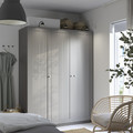 PAX / GULLABERG Wardrobe combination, dark grey/grey, 150x60x201 cm