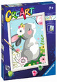 Ravensburger Painting By Numbers CreArt Beautiul Bunny 7+