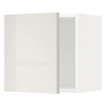 METOD Wall cabinet, white/Ringhult light grey, 40x40 cm